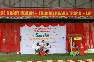 Hình ảnh, Video Bé trải nghiêm chương trình Bé với an toàn giao thông năm học 2025-2026